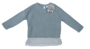 Jersey con flor y tull