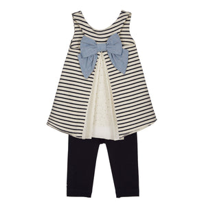 Conjunto rayado "marine girls" Lapin House