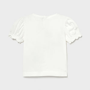 Camiseta Ecofriends aplique bebé niña. Mayoral