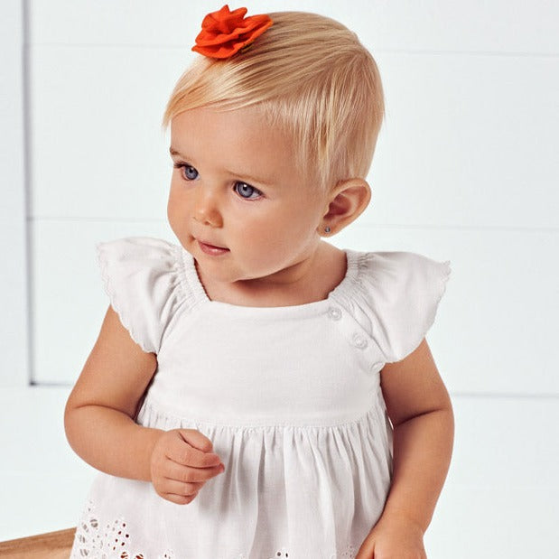 Camiseta manga corta combinada bebe nina. Mayoral tutubarcelona