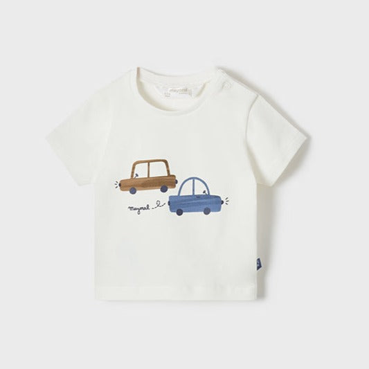 Camiseta manga corta coches ECOFRIENDS recién nacido niño Mayoral