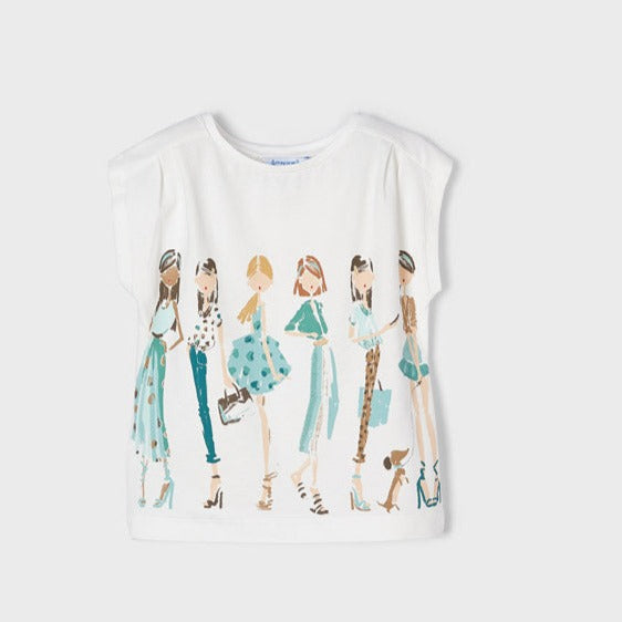 Camiseta manga corta muñecas ECOFRIENDS niña. Mayoral