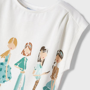 Camiseta manga corta muñecas ECOFRIENDS niña. Mayoral