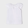 Camiseta tirantes blanca bordados ECOFRIENDS niña. Mayoral