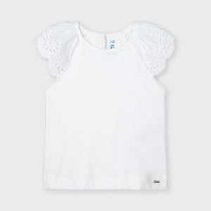 Camiseta tirantes puntillas niña Mayoral