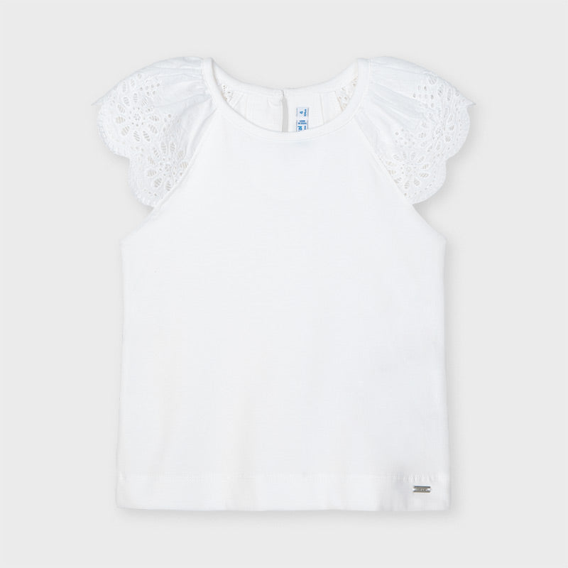 Camiseta tirantes puntillas niña Mayoral