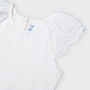 Camiseta tirantes puntillas niña Mayoral