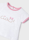 Conjunto 3 piezas leggings color Azalea ECOFRIENDS recién nacida niña  Mayoral