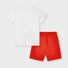 Conjunto punto 2 camisetas y bermuda niño. Mayoral
