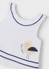 Conjunto short y gorro ECOFRIENDS PLAY WITH recién nacida niña. Mayoral