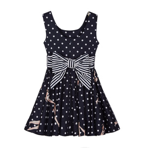 Vestido topos  con lazo Lapin House