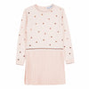 Vestido nude punto topos