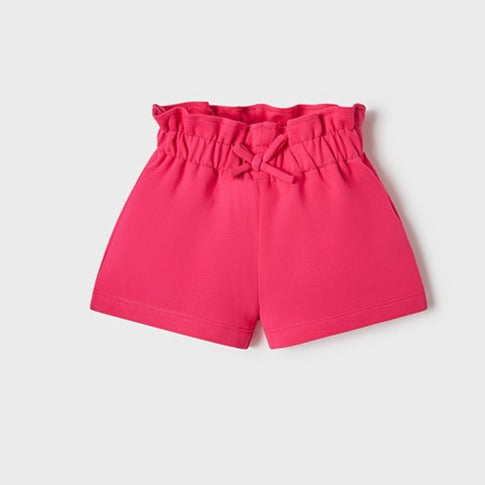 Pantalón corto magenta ECOFRIENDS chándal bebé niña. Mayoral