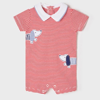 Pelele punto corto rojo ECOFRIENDS recién nacido niño Mayoral