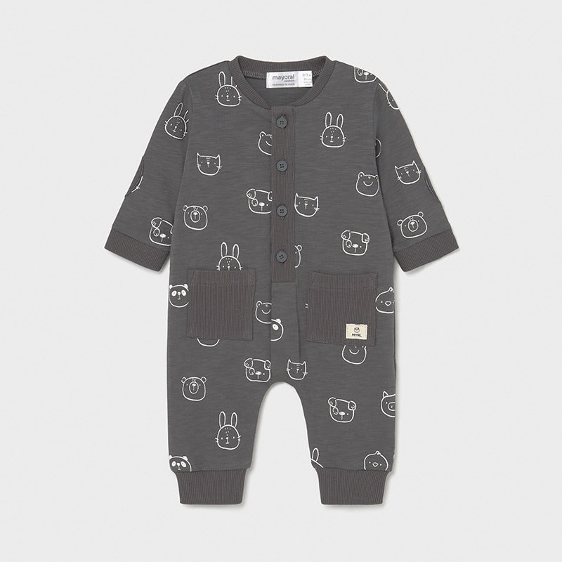 Pijama con bolsillos recién nacido niño Mayoral