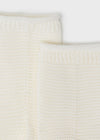 Rebeca larga y calcetines  color crema ECOFRIEND tricot recién nacido Mayoral