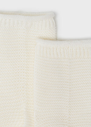 Rebeca larga y calcetines  color crema ECOFRIEND tricot recién nacido Mayoral