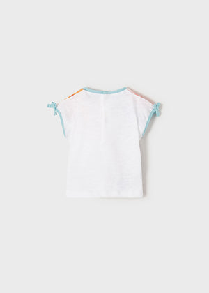 Set 2 camisetas ECOFRIENDS manga corta recién nacida niña. Mayoral