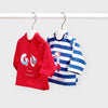 Set 2 camisetas ECOFRIENDS manga larga recién nacido niño Mayoral
