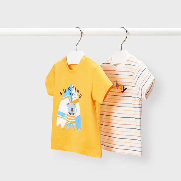 Set 2 camisetas manga corta ECOFRIENDS bebé niño Mayoral