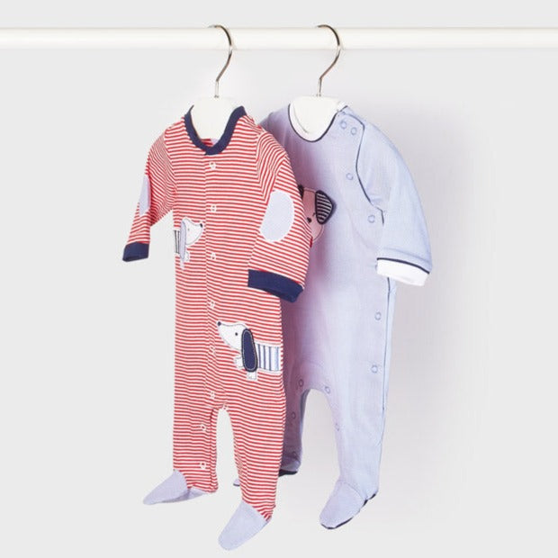 Set 2 pijamas punto ECOFRIENDS recién nacido niño Mayoral