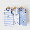 Set 3 pijamas cortos punto "Dream Blue" ECOFRIENDS nacido niño Mayoral