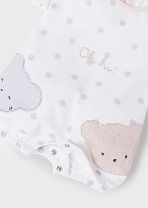 Set de 3 pijamas punto  ECOFRIENDS  recién nacida niña Mayoral
