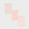 Set 3 pijamas punto recién nacida niña Mayoral