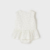 Vestido fantasía miniflor bebé niña. Mayoral